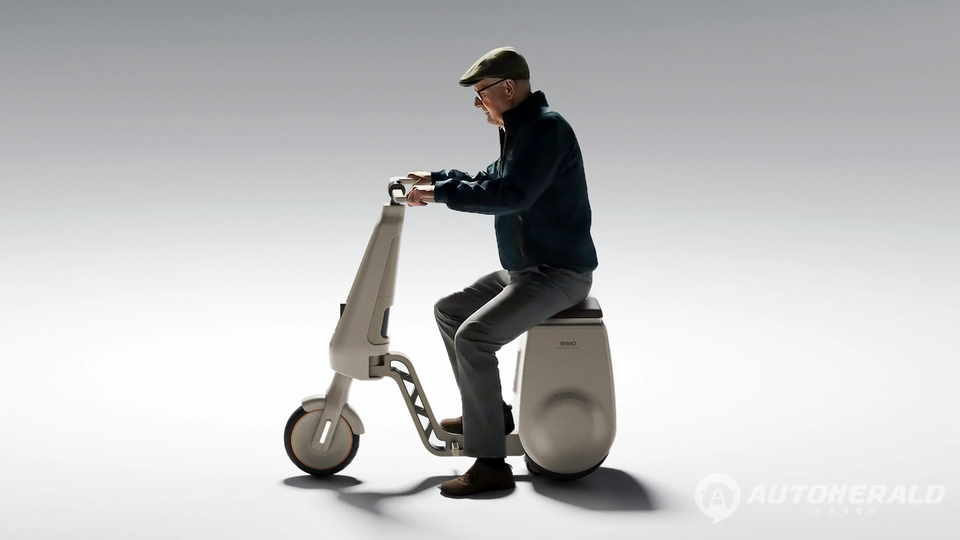 한국 디자이너 강건우 씨가 어르신을 위한 콘셉트로 개발한 차세대 스마트 모빌리티 ‘WIMO(위모)' (출처:비핸스)