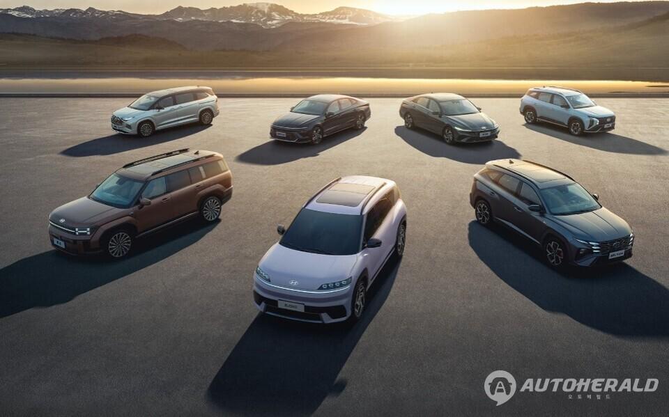 현대차 중국 내 판매 라인업(출처: 현대차)