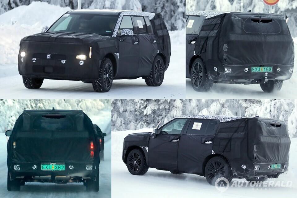 최근 공개된 싼타페 프로토타입은 아직 세부 사양이 공개되지는 않았지만, 외관 디자인에서 변화 폭은 예상보다 큰 것으로 나타났다(출처: 오토익스프레스)