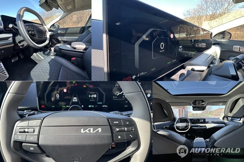 해당 모델 주행 감성은 출발 가속에서의 즉각적인 반응보다는, 속도가 올라갈수록 차체가 안정적으로 정리되는 세단형 전기차의 특성이 두드러진다(오토헤럴드 김훈기 기자)