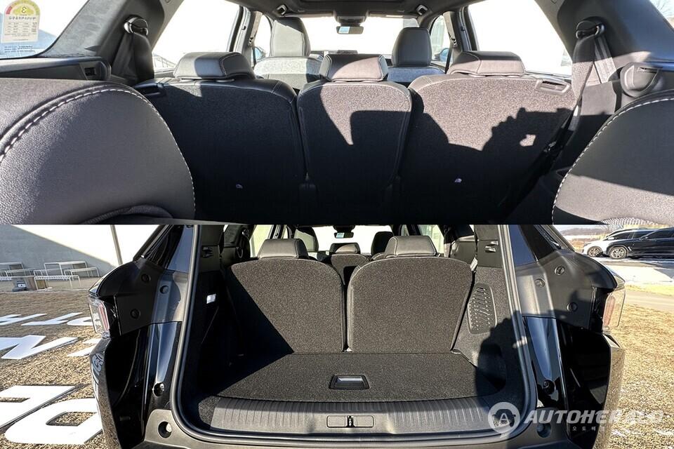 올 뉴 5008 스마트 하이브리드의 휠베이스 확장 효과는 2열과 3열 공간에서 확실히 체감된다(오토헤럴드 김훈기 기자)