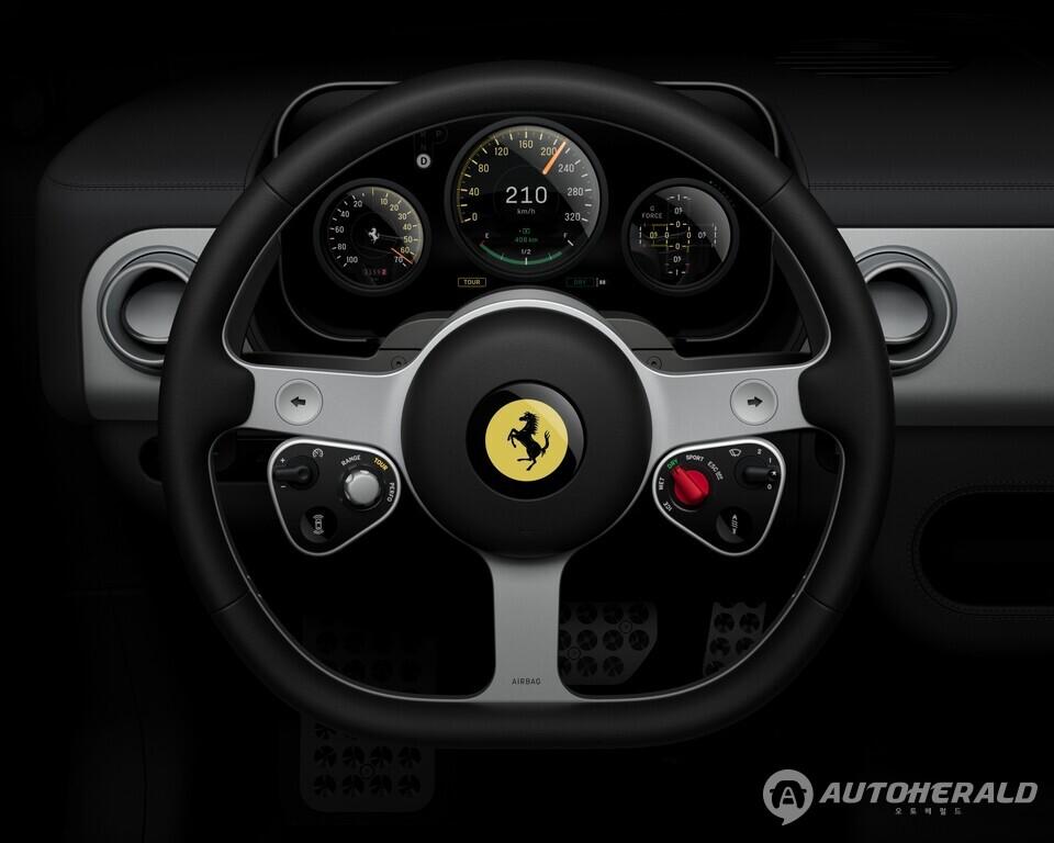 페라리가 브랜드 비전을 담은 순수 전기 스포츠카 모델명과 실내 디자인을 공개했다. 사진은 페라리 루체(페라리 제공)