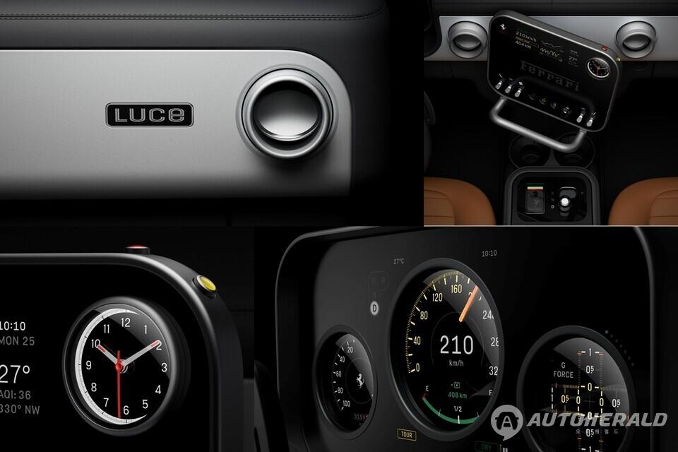 페라리 루체의 주요 인테리어 구성 요소들은 혁신과 장인정신, 최첨단 디자인이 결합됐다(페라리 제공)
