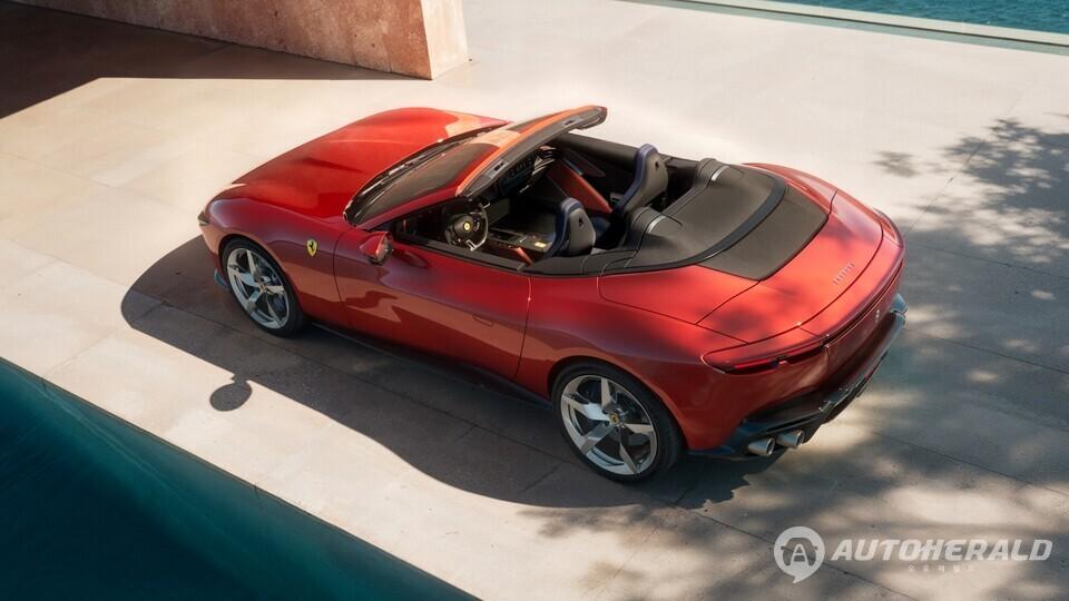 파워트레인은 3.9ℓ V8 트윈터보 엔진으로 최고출력 640마력을 발휘한다.(페라리 제공)