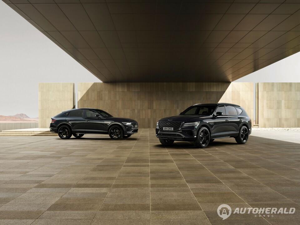 (왼쪽부터) GV80 쿠페 블랙, GV80 블랙 (제네시스)